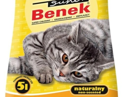 Benek Standard Line - żwirek bentonitowy dla kota naturalny 5 L