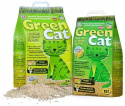 Green Cat Żwirek kukurydziany dla kota 24L - żwirek zbrylający drobnoziarnisty