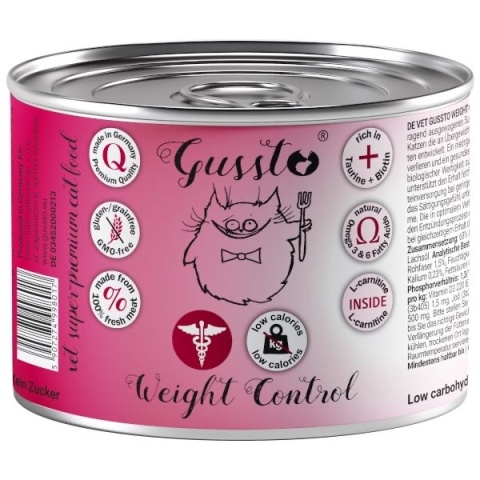 Gussto Vet WEIGHT CONTROL- karma dietetyczna dla karma specjalistyczna 200g Gussto Vet WEIGHT CONTROL- karma dietetyczna dla karma specjalistyczna 200g