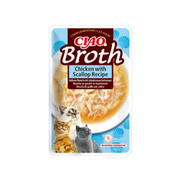 Inaba Ciao Broth Chicken Scallop kurczak z przegrzebkami w rosole 40g - zupka