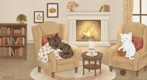 Kocia wizytówka - Listopad - Gratis Kocia wizytówka - Listopad - Gratis