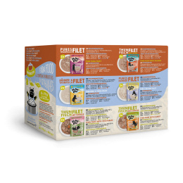 Lucky Lou Extrafood multipack saszetki w bulionie mix smaków 12x70g