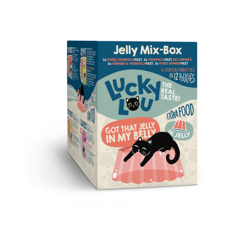 Lucky Lou Extrafood multipack saszetki w galaretce mix smaków 12x70g Lucky Lou Extrafood multipack saszetki w galaretce mix smaków 12x70g