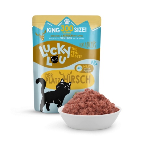 Lucky Lou Lifestage Adult Drób i jeleń saszetka 300g Lucky Lou Lifestage Adult Drób i jeleń saszetka 300g