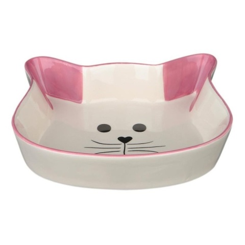 Miseczka ceramiczna w kształcie głowy kota 0,25L 12cm różne kolory