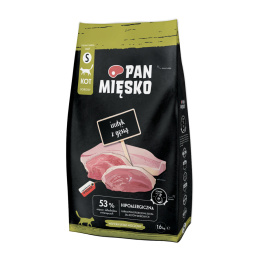 Pan Mięsko Indyk z gęsią S - karma sucha dla kota 1,6 kg