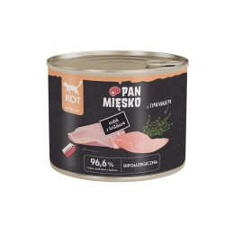 Pan Mięsko Karma mokra dla kota Indyk z królikiem 200g