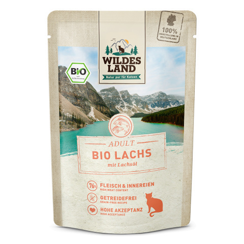 WILDES LAND CAT BIO Box - zestaw saszetek karm bio (6x85g) WILDES LAND CAT BIO Box - zestaw saszetek karm bio (6x85g)