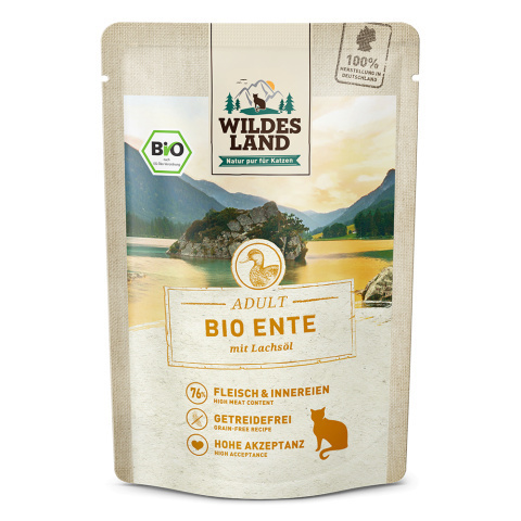 WILDES LAND CAT BIO Box - zestaw saszetek karm bio (6x85g) WILDES LAND CAT BIO Box - zestaw saszetek karm bio (6x85g)