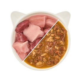 WOW CAT Filets Ente Huhn in sauce - kawałki kaczki i kurczaka w sosie (85g)