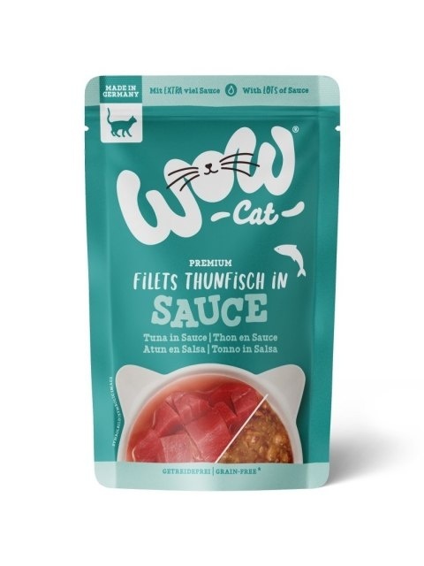 WOW CAT Thunfisch in sauce - kawałki tuńczyka w sosie (85g