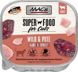 Zestaw MAC's Cat Multipack SUPER FOOD mix smaków 6x100g tacki