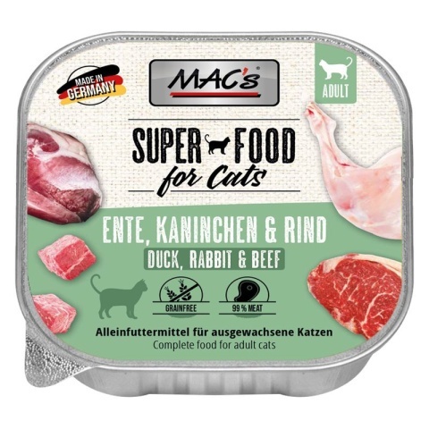 Zestaw MAC's Cat Multipack SUPER FOOD mix smaków 6x100g tacki Zestaw MAC's Cat Multipack SUPER FOOD mix smaków 6x100g tacki