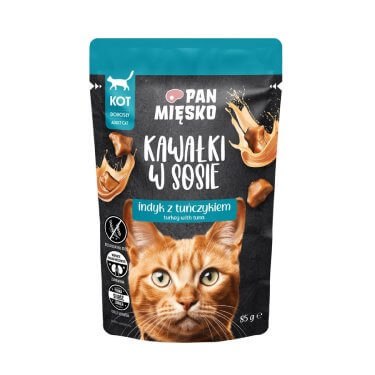 Pan Mięso Indyk z tuńczykiem - Mokra Karma dla kota