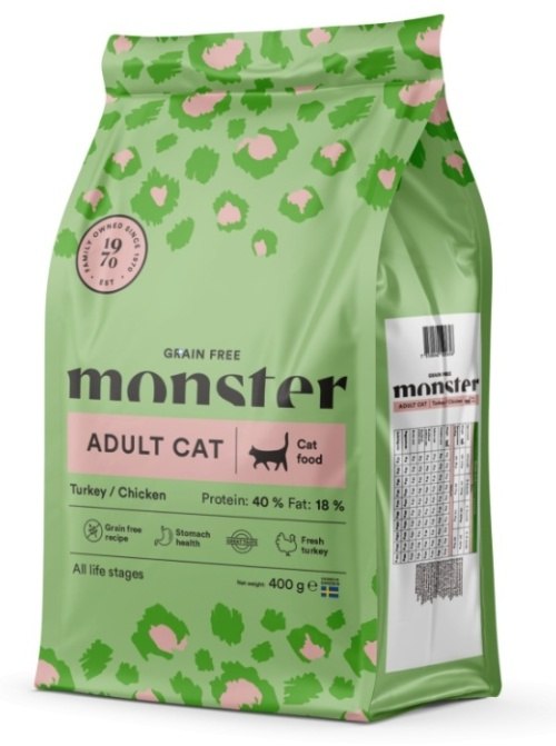Monster Cat Grain Free Adult &ndash; karma bezzbożowa dla dorosłych kot&oacute;w 400g